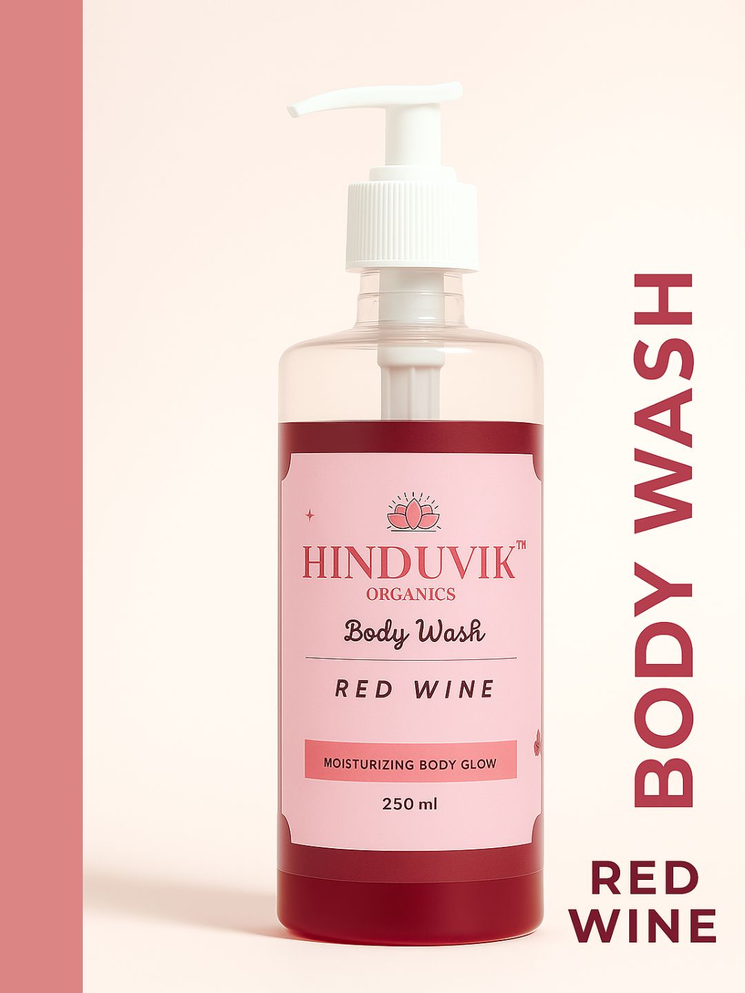 Red Wine Body Wash | Skin Brightening, Anti-Aging & Tanning Removal – 250ml