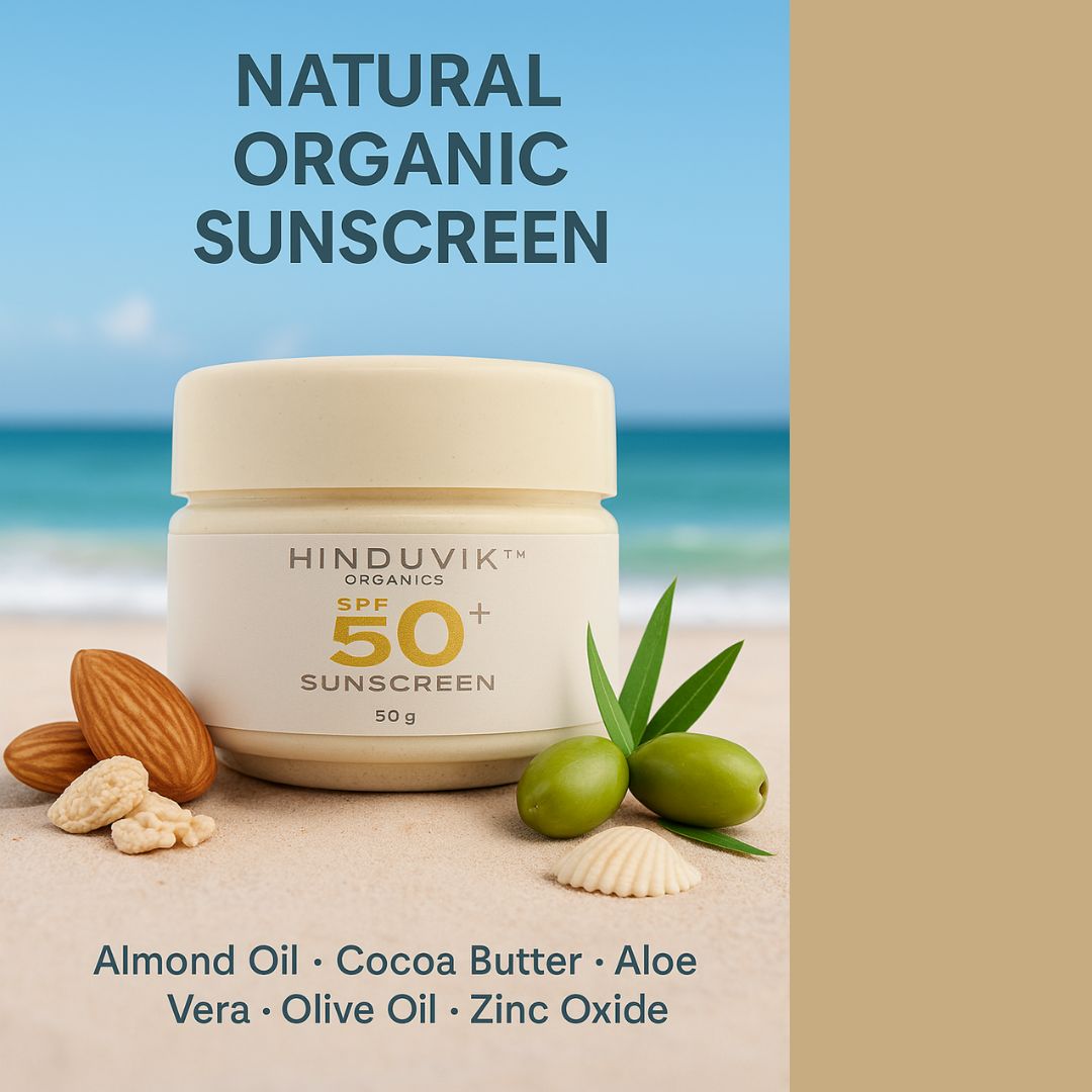 HINDUVIK SPF 50+ Mineral Sunscreen | Luxury Natural UV Defense