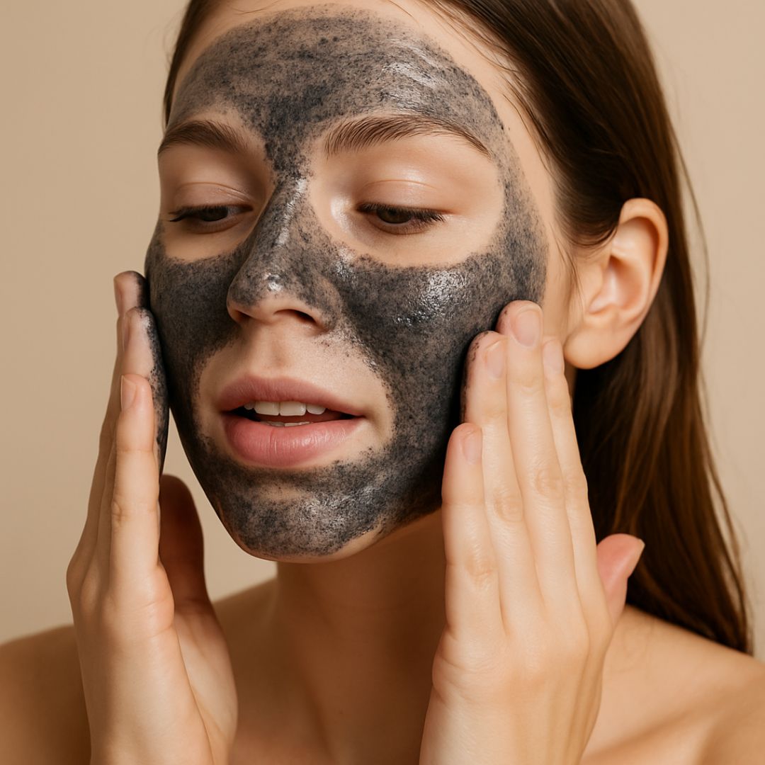 Luxury Charcoal Face Wash – Anti-Acne & Glow Cleanser with Aloe Vera & Essential Oils – 50ml