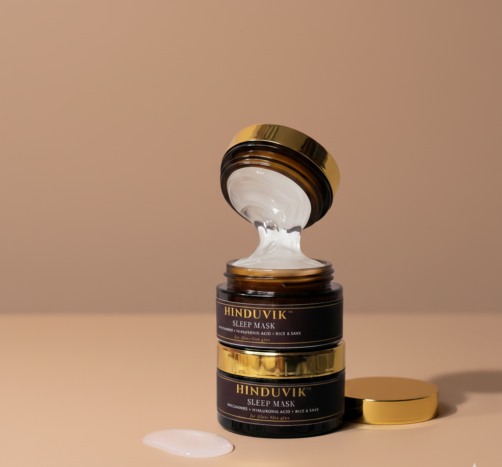Rice & Sake Overnight Mask for Luminous Glass Skin | With Niacinamide, Pro Vitamin B5 & Hyaluronic Acid | 50ml