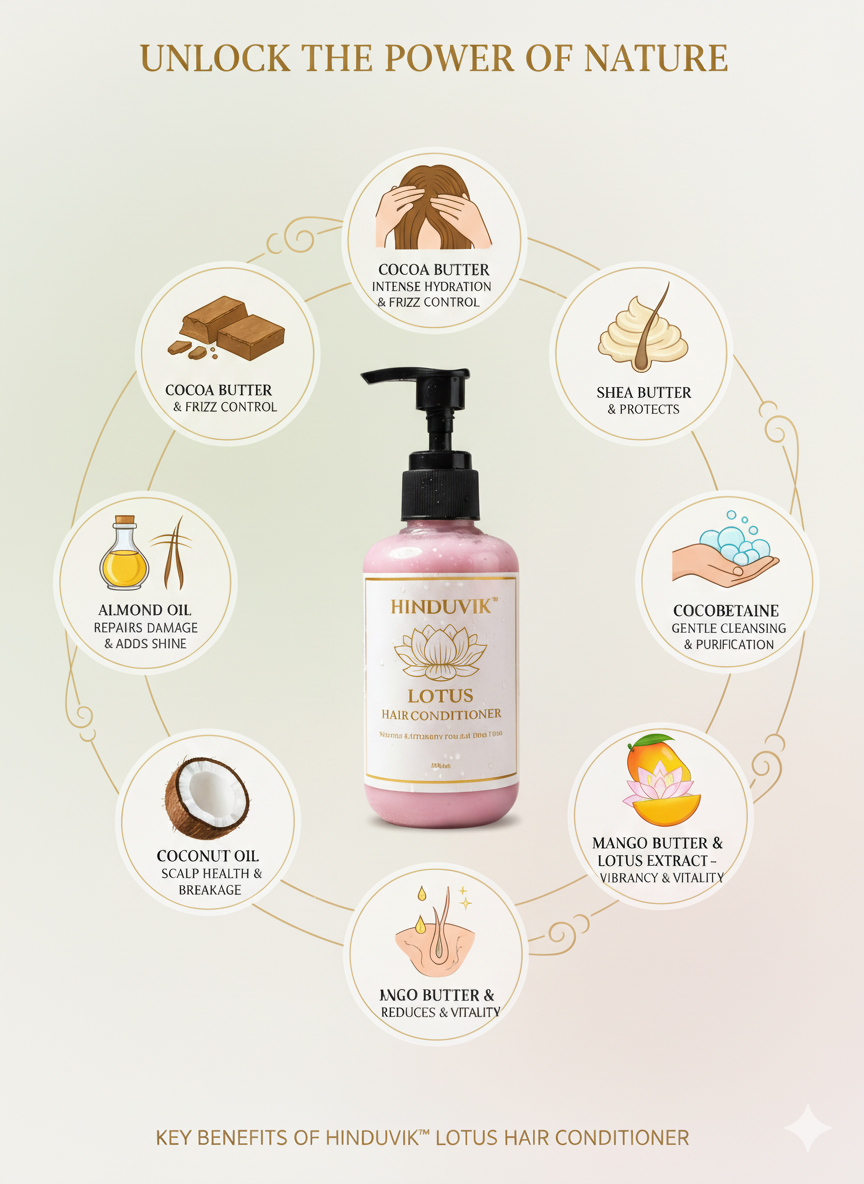 Lotus & Triple Butter Deep Repair Conditioner Pack of 2 (200Ml)| Intense Hydration for Dry, Damaged Hair with Shea, Cocoa & Mango Butter | Controls Frizz & Strengthens with Almond & Coconut Oil for Ultimate Softness & Shine-200ml