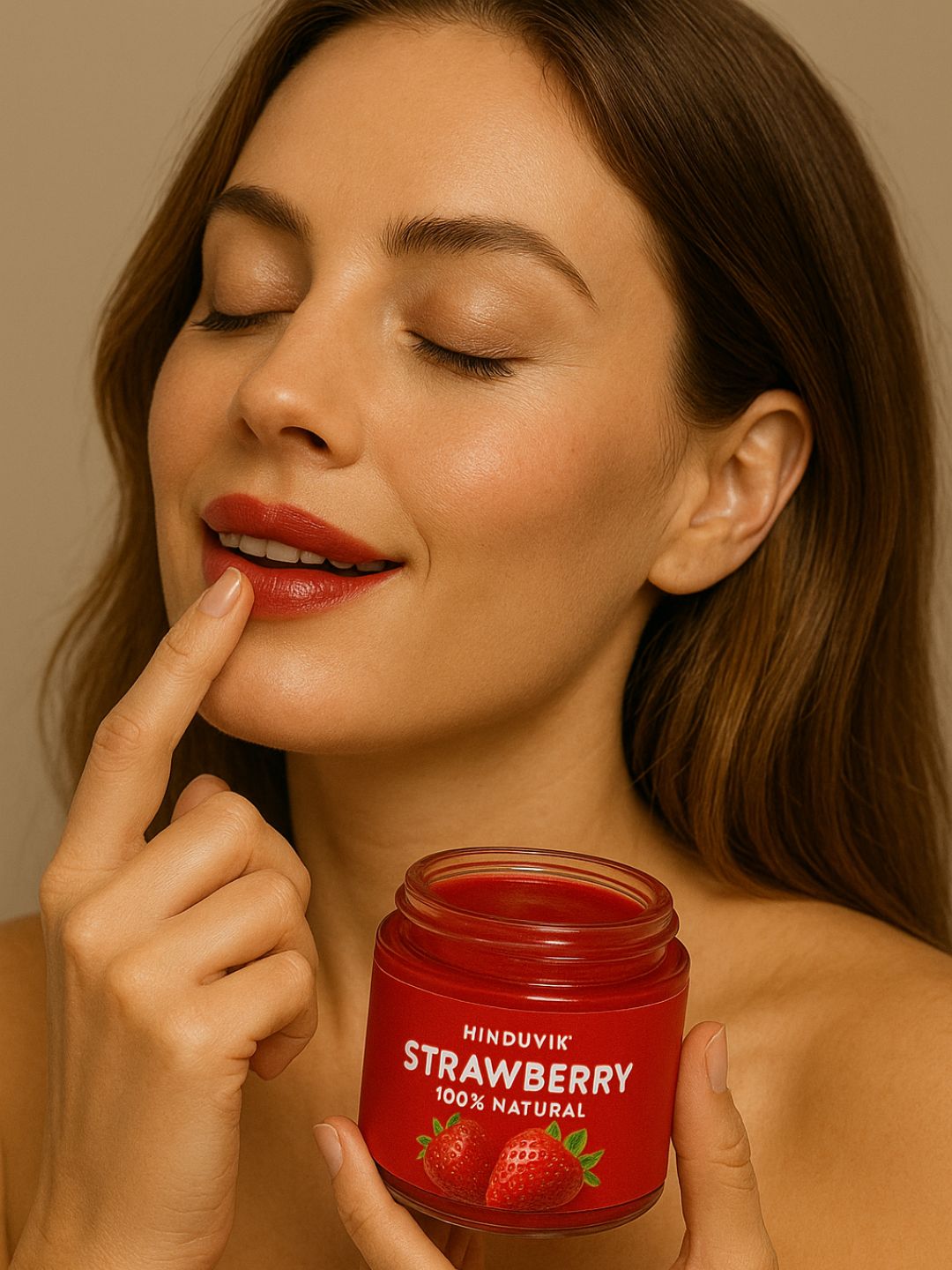 Strawberry & Beetroot Lip Balm Combo | 100% Natural | Tinted Nourishment | Vegan-15ml