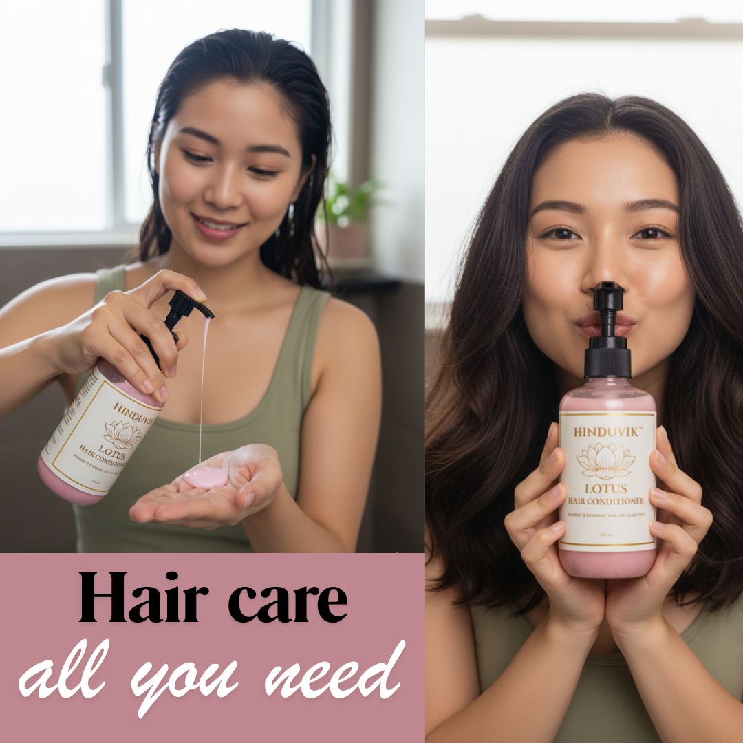 Lotus & Triple Butter Deep Repair Conditioner Pack of 2 (200Ml)| Intense Hydration for Dry, Damaged Hair with Shea, Cocoa & Mango Butter | Controls Frizz & Strengthens with Almond & Coconut Oil for Ultimate Softness & Shine-200ml