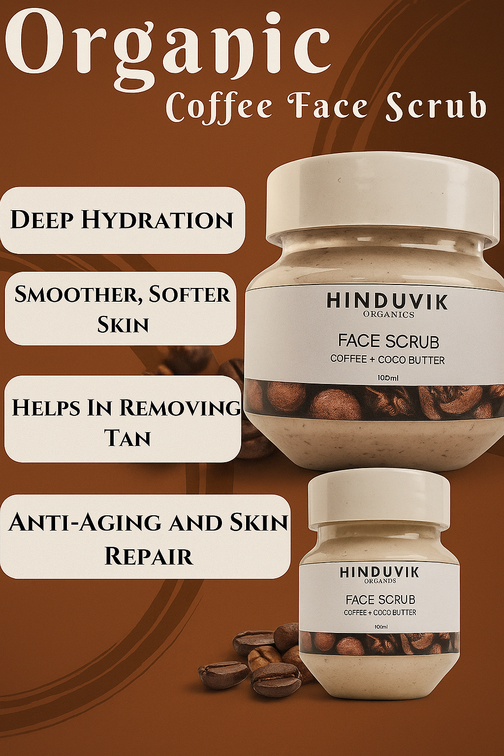 Coffee Face Scrub – Luxury Natural Tan Removal & Brightening