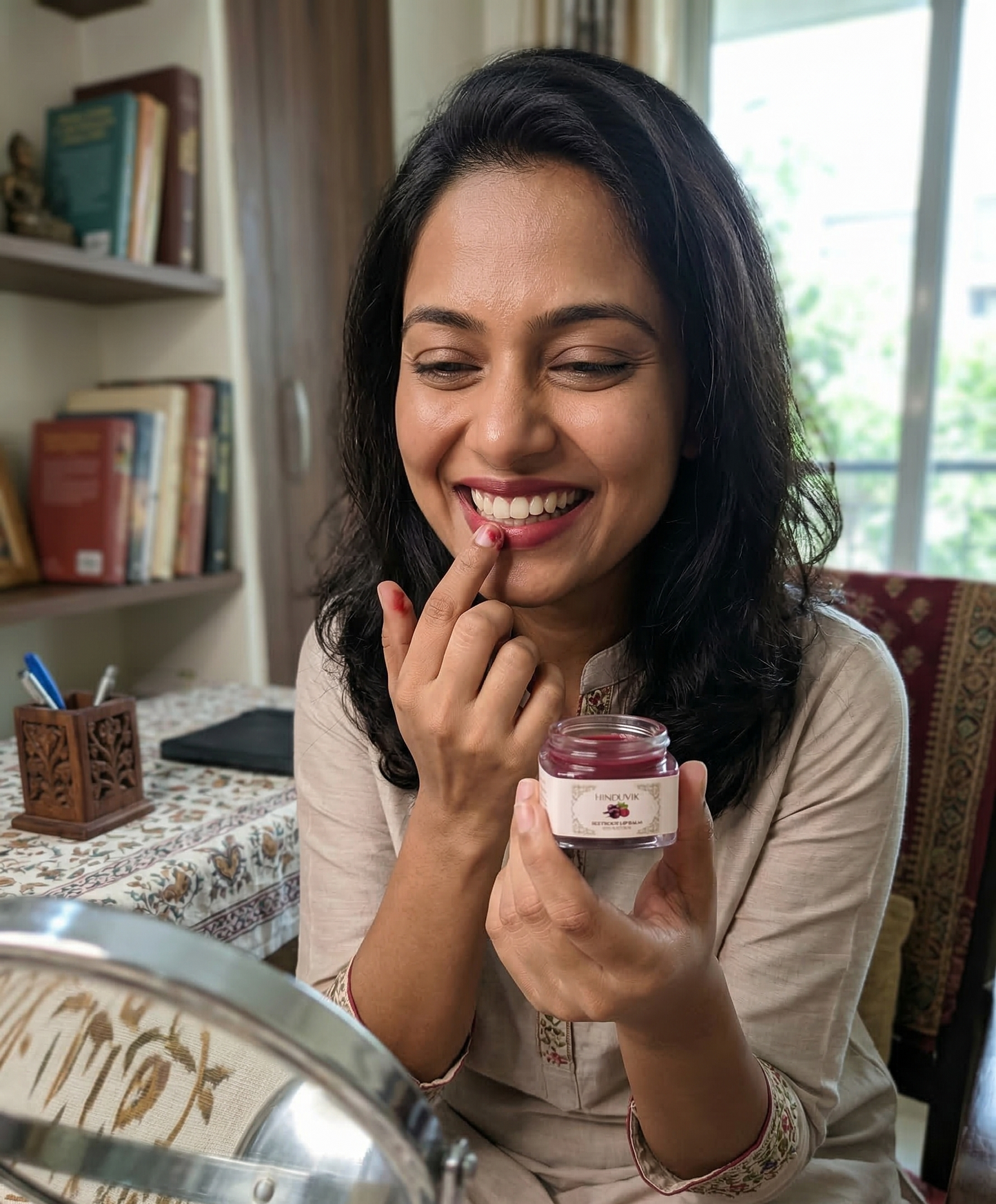 Strawberry & Beetroot Lip Balm Combo | 100% Natural | Tinted Nourishment | Vegan-15ml