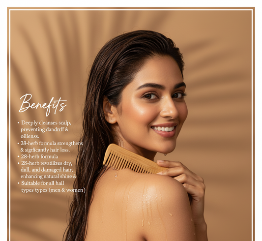 HINDUVIK Hair Care Combo: Anti-Hair Fall Herbal Shampoo & Lotus Nourishing Conditioner